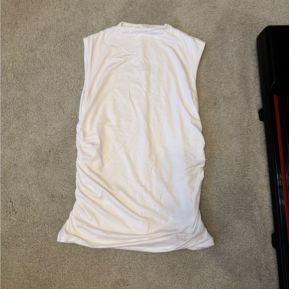 The A&F Paloma Maternity Top - white sleeveless top